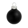 Whitehurst 6ct. 4" Matte Glass Ball Ornaments Black Matte