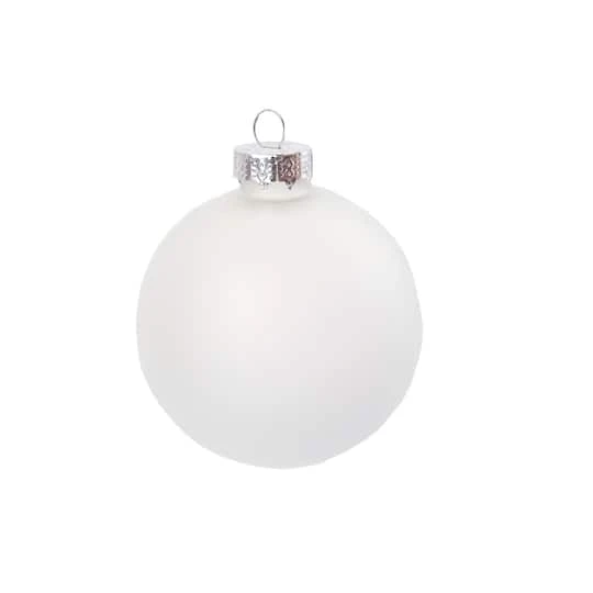 Whitehurst 28ct. 2" Frost Glass Ball Ornaments 1 Whitehurst 28ct. 2" Frost Glass Ball Ornaments