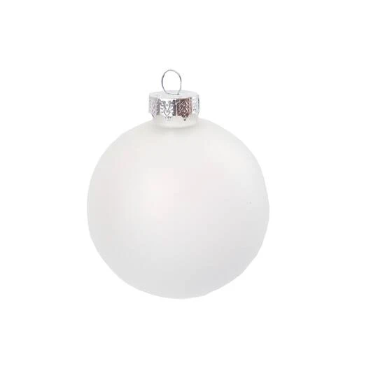 Whitehurst 12ct. 3.25" Frost Glass Ball Ornaments 2 Whitehurst 12ct. 3.25" Frost Glass Ball Ornaments - Image 2