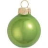 Whitehurst 28ct. 2" Pearl Glass Ball Ornaments Lime