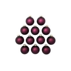 Whitehurst 12ct. 2.75" Matte Glass Ball Ornaments Purple Matte -Michaels Store D385082S 12