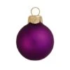 Whitehurst 2ct. 6" Matte Glass Ball Christmas Ornament Purple Matte