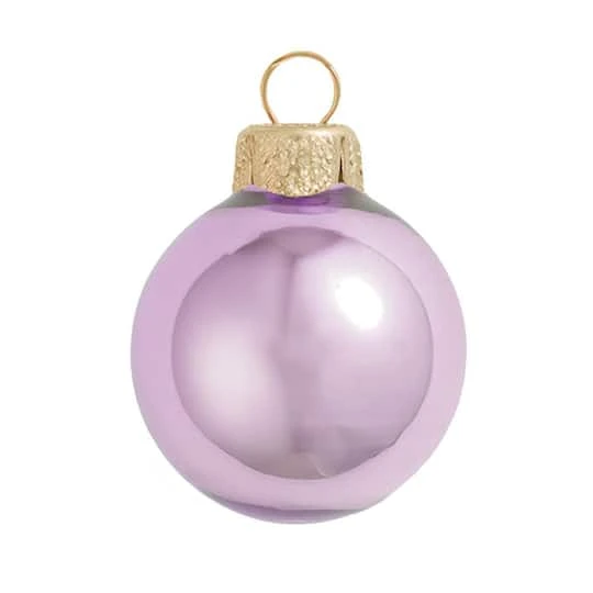 Whitehurst 28ct. 2" Pearl Glass Ball Ornaments Purple 2 Whitehurst 28ct. 2" Pearl Glass Ball Ornaments Purple - Image 2