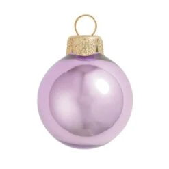 Whitehurst 6ct. 4" Pearl Glass Ball Ornaments Purple Pearl
