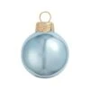Whitehurst 40ct. 1.5" Shiny Glass Christmas Ornaments Baby Blue