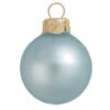 Whitehurst 12ct. 2.75" Matte Glass Ball Ornaments Baby Blue Matte