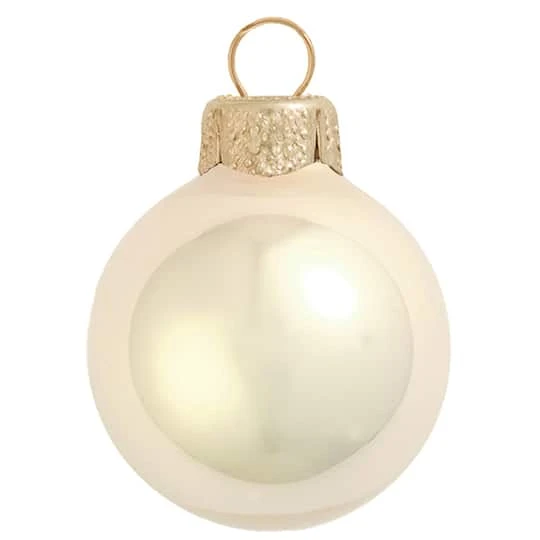Whitehurst 12ct. 2.75" Pearl Glass Ball Ornaments Champagne Pearl 1 Whitehurst 12ct. 2.75" Pearl Glass Ball Ornaments Champagne Pearl
