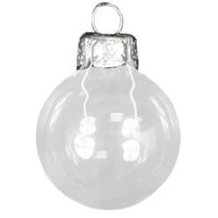 Whitehurst 6ct. 4" Clear Glass Ball Ornaments