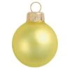 Whitehurst 28ct. 2" Matte Glass Ball Ornaments Yellow