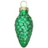 Whitehurst 56ct. 2" Matte Green Glass Pinecone Ornaments
