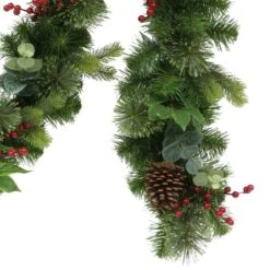 9ft. Pinecones & Red Berries Garland -Michaels Store D393383S 2