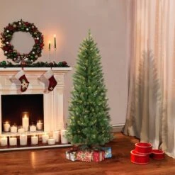 6ft. Pre-Lit Carson Pine Artificial Christmas Tree, Clear Lights 6 6ft. Pre-Lit Carson Pine Artificial Christmas Tree, Clear Lights -Michaels Store D393436S 3