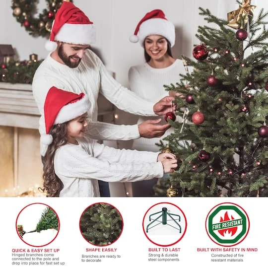 9ft. Unlit Pencil Fraser Fir Artificial Christmas Tree 5 9ft. Unlit Pencil Fraser Fir Artificial Christmas Tree - Image 5