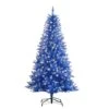 6.5ft. Pre-Lit Fashion Blue Artificial Christmas Tree, Clear Lights