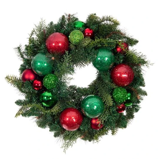 Village Lighting 24" Christmas Cheer Wreath 1 Village Lighting 24" Christmas Cheer Wreath