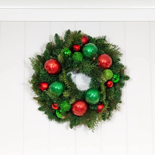 Village Lighting 24" Christmas Cheer Wreath 10 Village Lighting 24" Christmas Cheer Wreath - Image 10