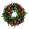 Village Lighting 30" Pre-Lit Christmas Cheer Wreath, Clear LED Lights