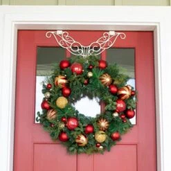 Village Lighting 30" Pre-Lit Christmas Classic Wreath, Clear LED Lights 16 Village Lighting 30" Pre-Lit Christmas Classic Wreath, Clear LED Lights -Michaels Store D403203S 5