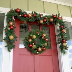 Village Lighting 24" Christmas Classic Wreath -Michaels Store D403204S 2