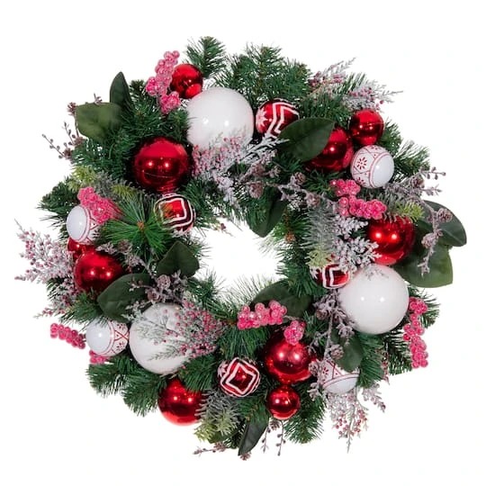 Village Lighting 24" Nordic Wreath 2 Village Lighting 24" Nordic Wreath - Image 2