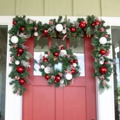 Village Lighting 24" Nordic Wreath 8 Village Lighting 24" Nordic Wreath -Michaels Store D403206S 4