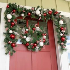 Village Lighting 24" Nordic Wreath 9 Village Lighting 24" Nordic Wreath -Michaels Store D403206S 6