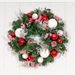 Village Lighting 24" Nordic Wreath 11 Village Lighting 24" Nordic Wreath -Michaels Store D403206S 9