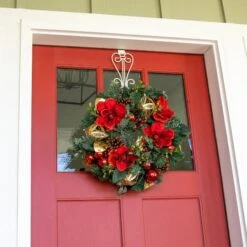 Village Lighting 24" Red Magnolia Wreath -Michaels Store D403212S 3