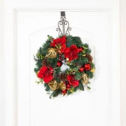 Village Lighting 24" Red Magnolia Wreath -Michaels Store D403212S 4