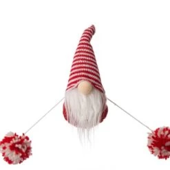 Glitzhome® 6ft. Red & White Fabric Christmas Gnome Garland, 2ct. 14 Glitzhome® 6ft. Red & White Fabric Christmas Gnome Garland, 2ct. -Michaels Store D445245S 5