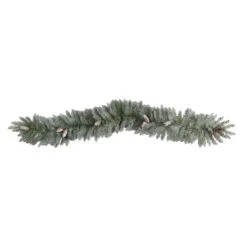 6ft. Pre-Lit LED Frosted Christmas Garland With Pinecones -Michaels Store D478766S 3