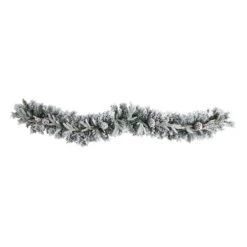 6ft. Pre-Lit LED Flocked Christmas Garland With Pinecones -Michaels Store D478773S 3