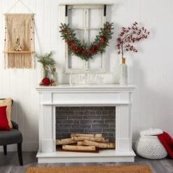 3ft. Pines, Red Berries & Pinecones Christmas Garland -Michaels Store D478776S 4