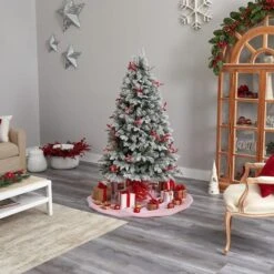 6ft. Pre-Lit Snow Tipped Norwegian Fir Artificial Christmas Tree, White LED Lights -Michaels Store D478785S 10