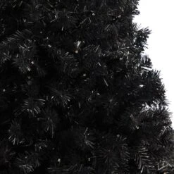 4ft. Pre-Lit Black Artificial Christmas Tree, Clear LED Lights -Michaels Store D478813S 5