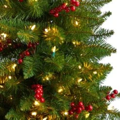 5ft. Pre-Lit Colorado Aspen Artificial Christmas Tree In Decorative Planter, White LED Lights -Michaels Store D478829S 4