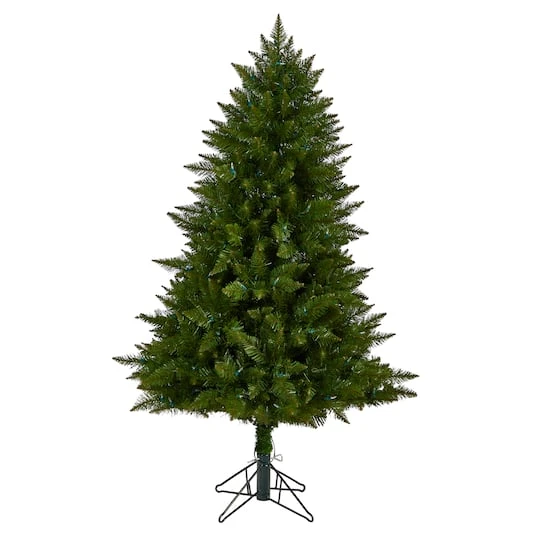 5ft. Pre-Lit Vermont Spruce Artificial Christmas Tree, Color Changing LED Lights 4 5ft. Pre-Lit Vermont Spruce Artificial Christmas Tree, Color Changing LED Lights - Image 4