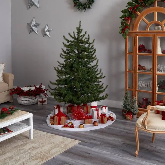 6ft. Pre-Lit Vancouver Mountain Pine Artificial Christmas Tree, Clear Lights 11 6ft. Pre-Lit Vancouver Mountain Pine Artificial Christmas Tree, Clear Lights - Image 11