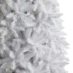 12ft. Pre-Lit Slim White Artificial Christmas Tree, Warm White LED Lights -Michaels Store D478914S 5
