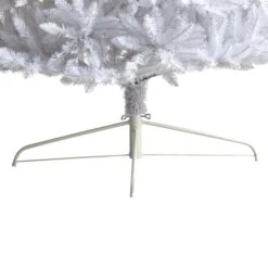 12ft. Pre-Lit Slim White Artificial Christmas Tree, Warm White LED Lights -Michaels Store D478914S 6