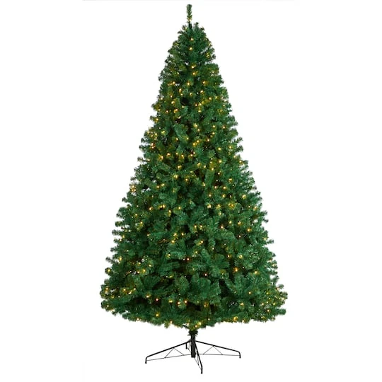 9ft. Pre-Lit Northern Tip Artificial Christmas Tree, Clear LED Lights 1 9ft. Pre-Lit Northern Tip Artificial Christmas Tree, Clear LED Lights