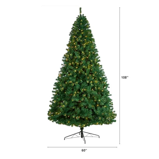 9ft. Pre-Lit Northern Tip Artificial Christmas Tree, Clear LED Lights 8 9ft. Pre-Lit Northern Tip Artificial Christmas Tree, Clear LED Lights - Image 8