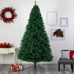 9ft. Pre-Lit Northern Tip Artificial Christmas Tree, Clear LED Lights 19 9ft. Pre-Lit Northern Tip Artificial Christmas Tree, Clear LED Lights -Michaels Store D478935S 8