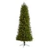 7.5ft. Pre-Lit Slim Colorado Mountain Spruce Artificial Christmas Tree, Multifunction White Micro LED Lights