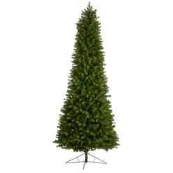 9.5ft. Pre-Lit Slim Colorado Mountain Spruce Artificial Christmas Tree, Multifunction White Micro LED Lights -Michaels Store D478962S 3