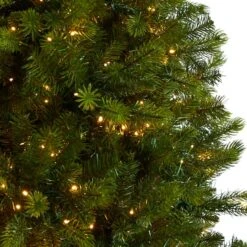 9.5ft. Pre-Lit Slim Colorado Mountain Spruce Artificial Christmas Tree, Multifunction White Micro LED Lights -Michaels Store D478962S 4
