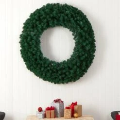 48" White LED Lights Artificial Christmas Wreath -Michaels Store D479010S 5