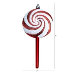 4ct. 7" Shatterproof Christmas Candy Cane Deluxe Ornaments -Michaels Store D479031S 2