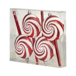4ct. 7" Shatterproof Christmas Candy Cane Deluxe Ornaments -Michaels Store D479031S 5