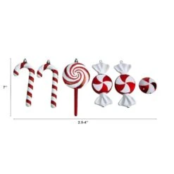 6ct. 7" Shatterproof Christmas Candy Ornaments 8 6ct. 7" Shatterproof Christmas Candy Ornaments -Michaels Store D479032S 2